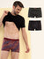 HiFlyers Men'S Odour-Free, Long Lasting Comfort, All Day Fresh And Confidence Cosmic, Kaleidoscope Collection Printed Cotton Spandex Trunk Pack Of 3 Black-Maroon-Olive