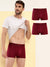 HiFlyers Men'S Silky Soft Odour Free Fabric For Luxurious All-Day Wear Dark Knight Collection Solid Micro Modal Trunk Pack Of 3 Maroon