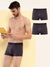 HiFlyers Men'S Silky Soft Odour Free Fabric For Luxurious All-Day Wear Dark Knight Collection Solid Micro Modal Trunk Pack Of 3 Grey