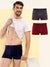 HiFlyers Men'S Silky Soft Odour Free Fabric For Luxurious All-Day Wear Dark Knight Collection Solid Micro Modal Trunk Pack Of 3 Grey-Maroon-Navy