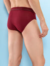 HiFlyers Men'S Silky Soft Odour Free Fabric For Luxurious All-Day Wear Dark Knight Collection Solid Micro Modal Brief Pack Of 3 Black-Maroon-Navy