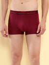 HiFlyers Men'S Silky Soft Odour Free Fabric For Luxurious All-Day Wear Dark Knight Collection Solid Micro Modal Trunk Pack Of 1 Maroon