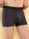 HiFlyers Men'S Silky Soft Odour Free Fabric For Luxurious All-Day Wear Dark Knight Collection Solid Micro Modal Trunk Pack Of 1 Grey