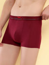 HiFlyers Men'S Silky Soft Odour Free Fabric For Luxurious All-Day Wear Dark Knight Collection Solid Micro Modal Trunk Pack Of 2 Maroon