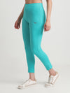HiFlyers Women Regular FitSolid Cotton Lycra Kurti Pant/Legging/ Jegging Rama Green