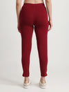 HiFlyers Women Regular FitSolid Cotton Lycra Kurti Pant/Legging/ Jegging Wine