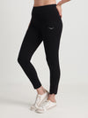 HiFlyers Women Regular FitSolid Cotton Lycra Kurti Pant/Legging/ Jegging Black