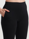 HiFlyers Women Regular FitSolid Cotton Lycra Kurti Pant/Legging/ Jegging Black