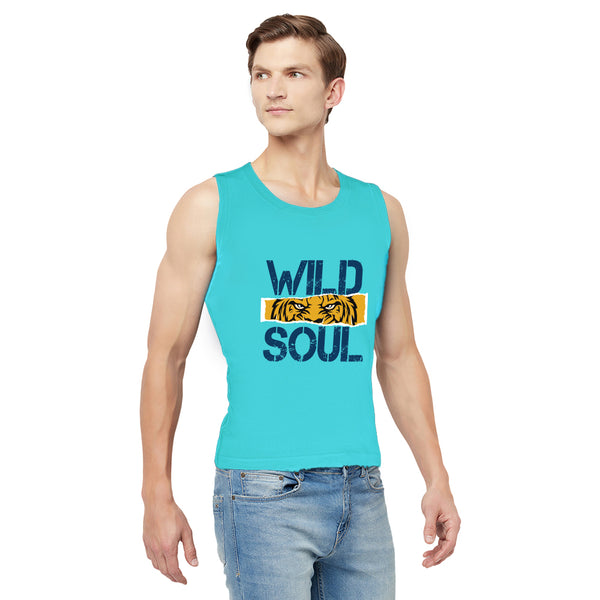 T.T. Men Cool Cotton Printed Regular Fit Round Neck Muscle Tees Pack Of 2 Blue-Maroon