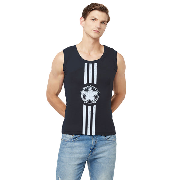 T.T. Men Cool Cotton Printed Regular Fit Round Neck Muscle Tees Pack Of 3 Green-Maroon-Navy