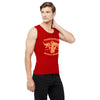 T.T. Men Cool Cotton Printed Regular Fit Round Neck Muscle Tees Pack Of 2 Navy-Red