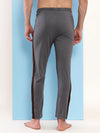T.T. Men Regular Fit Poly Jersey Cut And Sew Trackpant Pack Of 2-Black-Grey