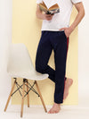 T.T. Men Regular Fit Poly Jersey Cut And Sew Trackpant Pack Of 2-Grey-Navy