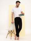 T.T. Men Regular Fit Poly Jersey Cut And Sew Trackpant Pack Of 2-Black-Navy