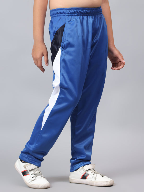 HiFlyers Kids Regular Fit | Cut And Sew Design|Sports Casual Wear| With 2 Side Pockets|Trackpant -Sky Blue