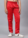HiFlyers Kids Regular Fit |Cut And Sew Design |Sports Casual Wear| With 2 Side Pockets |Trackpant -Red