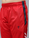 HiFlyers Kids Regular Fit |Cut And Sew Design |Sports Casual Wear| With 2 Side Pockets |Trackpant -Red