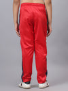 HiFlyers Kids Regular Fit |Cut And Sew Design |Sports Casual Wear| With 2 Side Pockets |Trackpant -Red