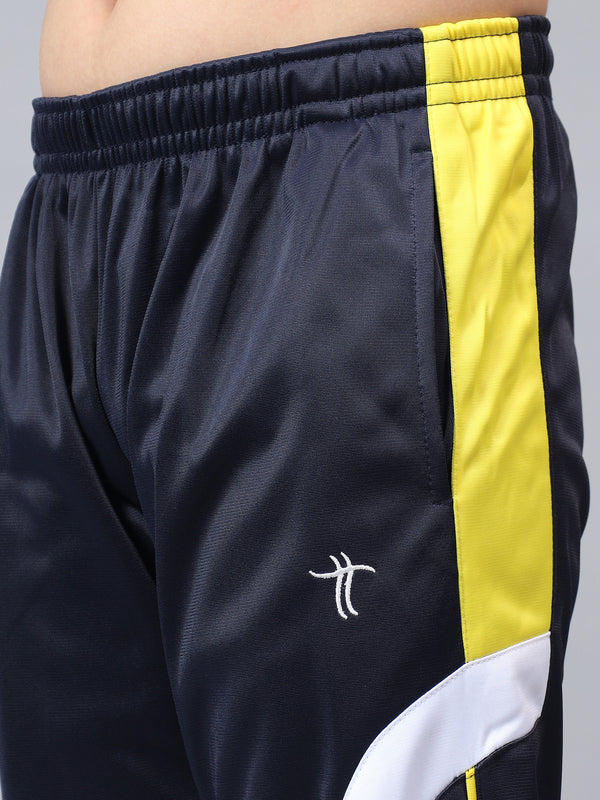 HiFlyers Kids Regular Fit |Cut And Sew Design|Sports Casual Wear| With 2 Side Pockets|Trackpant -Navy