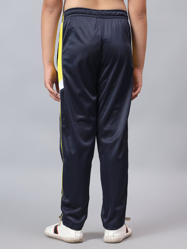 HiFlyers Kids Regular Fit |Cut And Sew Design|Sports Casual Wear| With 2 Side Pockets|Trackpant -Navy