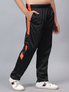 HiFlyers Kids Regular Fit | Cut And Sew Design|Sports Casual Wear| With 2 Side Pockets|Trackpant -Black
