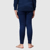T.T. Boys & Girls |Slim Fit| Cotton Fleece |Top Elastic|Trendy Winter Wear|Dyed Thermal Trouser Pack Of 2-Black-Blue