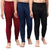 T.T. Boys & Girls |Slim Fit| Cotton Fleece |Inner Elastic|Trendy Winter Wear|Dyed Thermal Trouser Pack Of 3-Red-Blue-Black