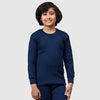 T.T. Boys & Girls |Slim Fit| Cotton Fleece |Full Sleeves|Round Neck|Trendy Winter Wear|Dyed Top Pack Of 3-Red-Blue-Black