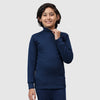 T.T. Boys & Girls |Slim Fit| Cotton Fleece |Full Sleeves|High Neck|Trendy Winter Wear|Dyed Top Pack Of 2-Blue-Red