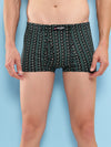 T.T. Men Desire Super Combed Cotton Printed Snug Fit Mini Trunks For Men Pack Of 2 Black-Green
