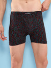 T.T. Men Desire Super Combed Cotton Printed Snug Fit Long Trunks For Men Pack Of 3 Black-Grey-D.Brown
