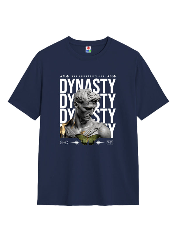 T.T. Men|Printed Tshirts For Men|Eco Friendly Recycled Fabric |Graphics Printed Tees|Round Neck|Half Sleeves|Cotton Blended Tees For Men|Regular Fit|Big Print|Pack Of 2|Navy-White