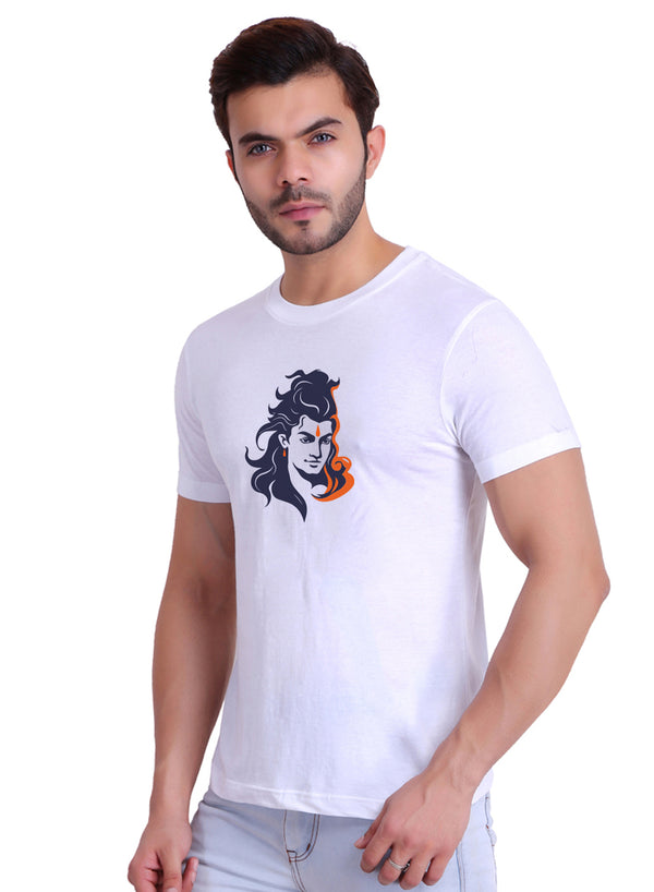 T.T. Men|Printed Tshirts For Men|Eco Friendly Recycled Fabric |Graphics Printed Tees|Round Neck|Half Sleeves|Cotton Blended Tees For Men|Regular Fit|Small Print|Pack Of 2|Black-White