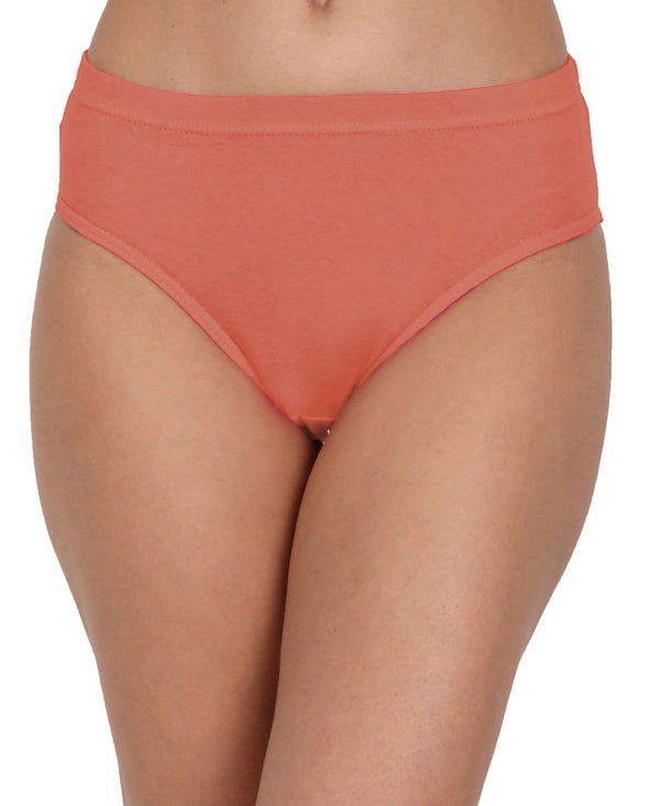 T.T. Women, Cotton Spandex,Mid-Rise, Full Coverage Briefs For Daily Wear, Soft Breathable Comfort Panty, Pack Of 3, Tred-Biscuit-Lpurple