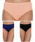 T.T. Women, Cotton Spandex,Mid-Rise, Full Coverage Briefs For Daily Wear, Soft Breathable Comfort Panty, Pack Of 3, Black-Navy-Babypink