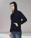 HiFlyers Men|Hooded Sweatshirt|Regular Fit|Cotton Blend Fleece|Full Zipper Winter Hoodie With Side Pockets|Full Sleeve Casual Wear|Navy