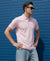 Hiflyers Men'S|Cotton Blend Pique Polo T-Shirt With Chest Pocket|Regular Fit Half Sleeve|Comfortable Smart Casual Wear||Pink