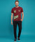 T.T. Men’s Printed Cotton Blend | Graphic Round Neck T-Shirt & Slim Fit Track Pants | Casual Co-ord Set for Men