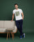 T.T. Men’s Printed Cotton Blend | Graphic Round Neck T-Shirt & Slim Fit Track Pants | Casual Co-ord Set for Men