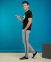 T.T. Men’s Printed Cotton Blend | Graphic Round Neck T-Shirt & Slim Fit Track Pants | Casual Co-ord Set for Men