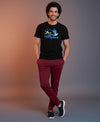 T.T. Men’s Printed Cotton Blend | Graphic Round Neck T-Shirt & Slim Fit Track Pants | Casual Co-ord Set for Men