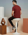 T.T. Men’s Printed Cotton Blend | Graphic Round Neck T-Shirt & Slim Fit Track Pants | Casual Co-ord Set for Men