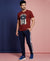 T.T. Men’s Printed Cotton Blend | Graphic Round Neck T-Shirt & Slim Fit Track Pants | Casual Co-ord Set for Men