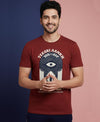 T.T. Men’s Printed Cotton Blend | Graphic Round Neck T-Shirt & Slim Fit Track Pants | Casual Co-ord Set for Men