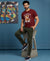 T.T. Men’s Printed Cotton Blend | Graphic Round Neck T-Shirt & Slim Fit Track Pants | Casual Co-ord Set for Men