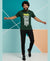 T.T. Men’s Printed Cotton Blend | Graphic Round Neck T-Shirt & Slim Fit Track Pants | Casual Co-ord Set for Men