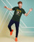 T.T. Men’s Printed Cotton Blend | Graphic Round Neck T-Shirt & Slim Fit Track Pants | Casual Co-ord Set for Men
