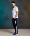 T.T. Men’s Printed Cotton Blend | Graphic Round Neck T-Shirt & Slim Fit Track Pants | Casual Co-ord Set for Men