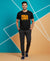 T.T. Men’s Printed Cotton Blend | Graphic Round Neck T-Shirt & Slim Fit Track Pants | Casual Co-ord Set for Men
