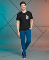 T.T. Men’s Printed Cotton Blend | Graphic Round Neck T-Shirt & Slim Fit Track Pants | Casual Co-ord Set for Men
